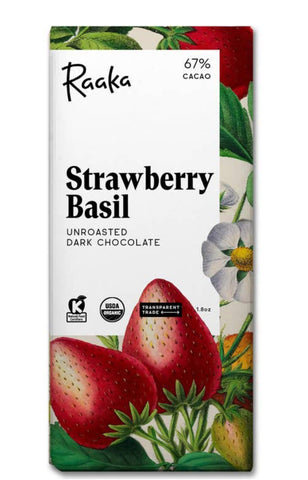 Raaka Strawberry Basil Chocolate Bar