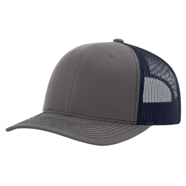 Richardson 112 Classic Premium Trucker Hat, Snapback Cap: Biscuit/True Blue
