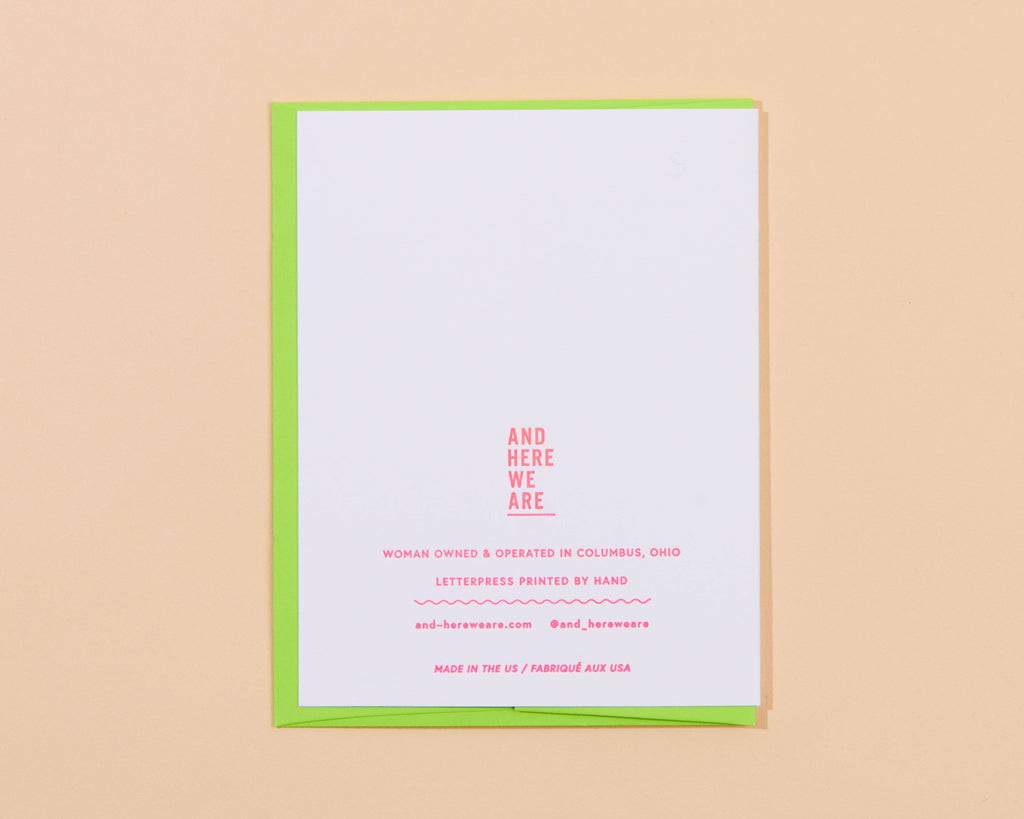 Happy Fuckin Birthday Letterpress Greeting Card - Gen Z
