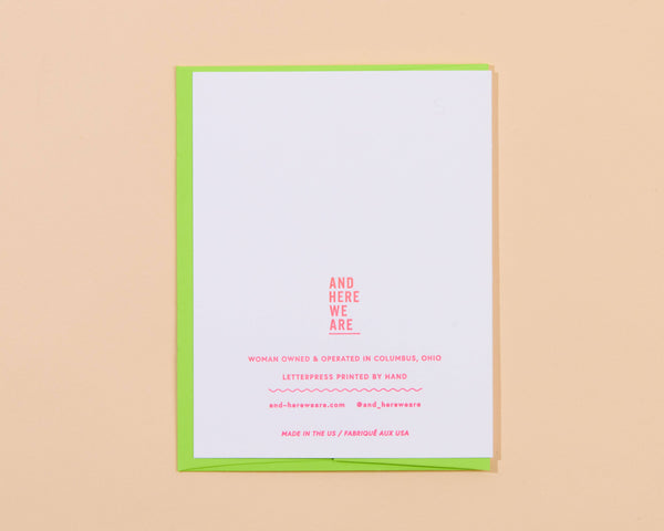 Happy Fuckin Birthday Letterpress Greeting Card - Gen Z