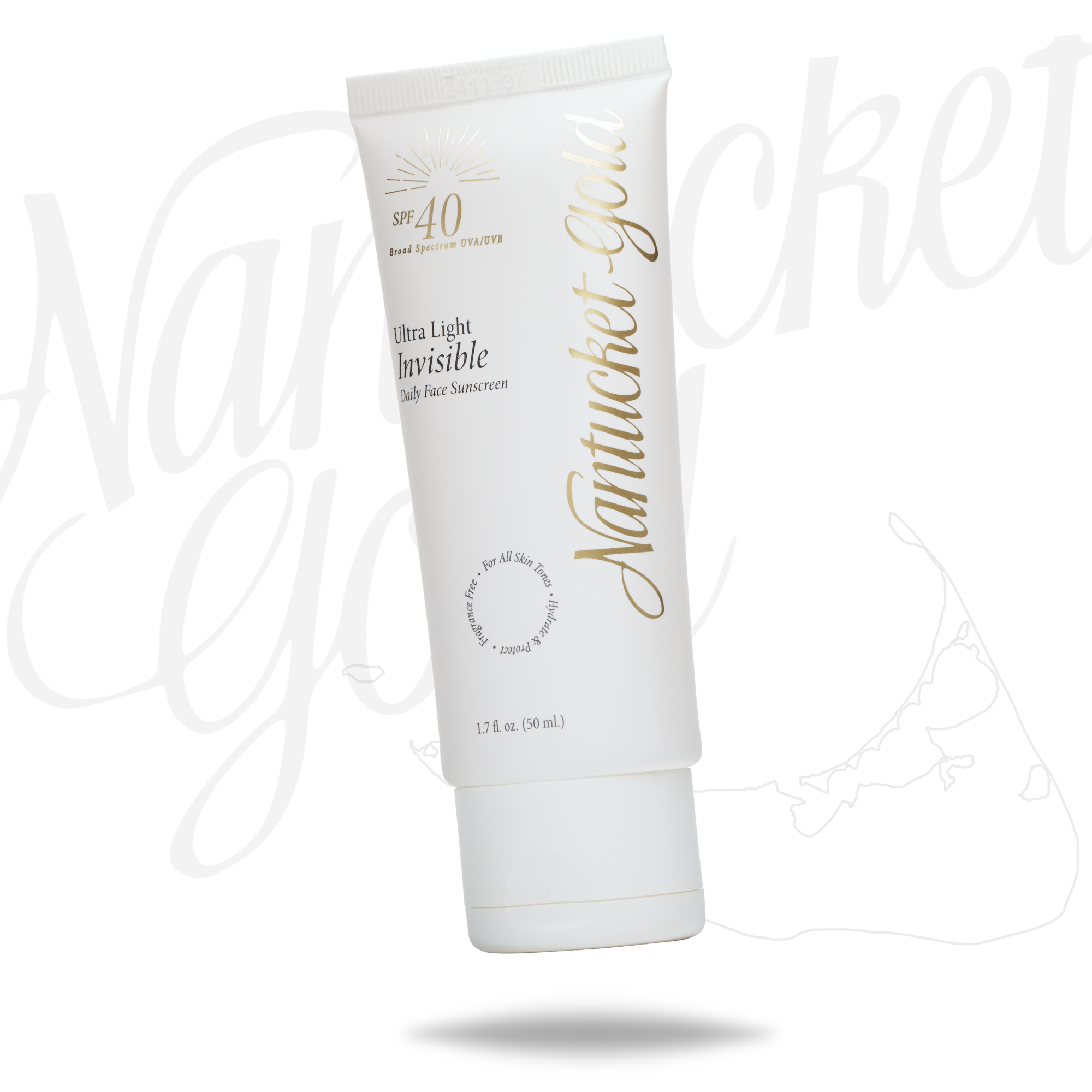 Nantucket Gold Invisible Daily Face Moisturizer with SPF 40