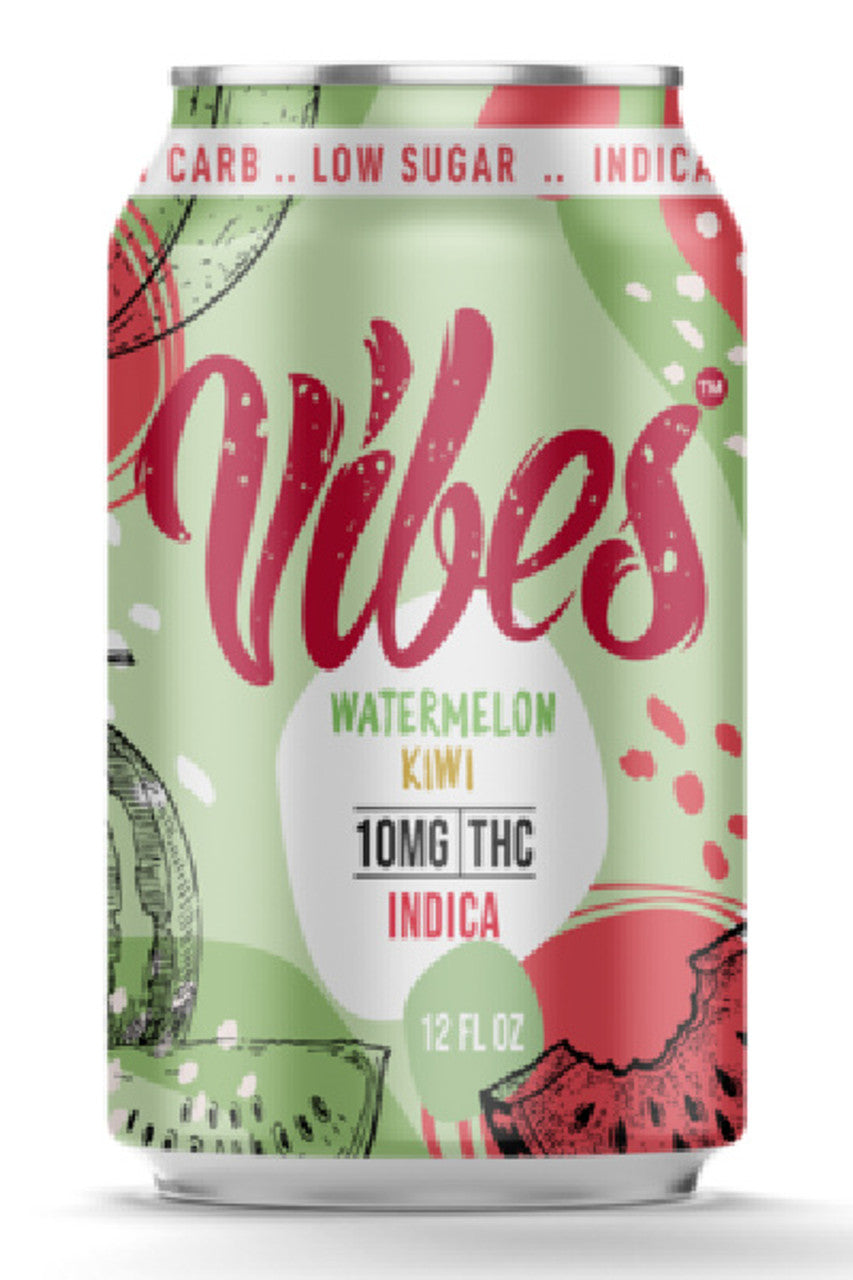 Vibes watermelon kiwi light soda