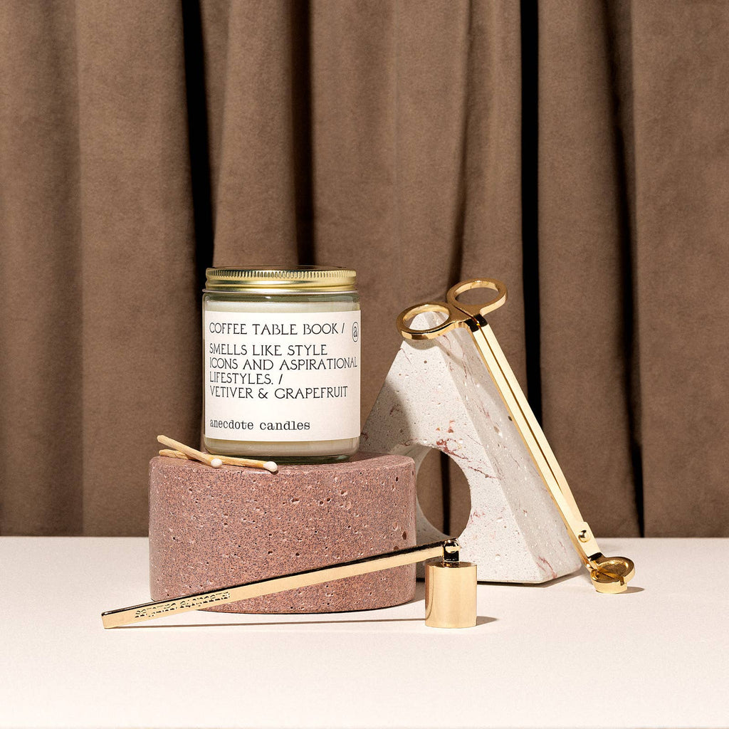 Coffee Table Book (Vetiver & Grapefruit) Candle: 7.8 oz Glass Jar
