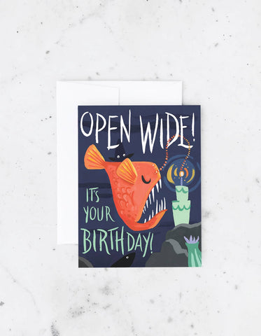 Open Wide Card