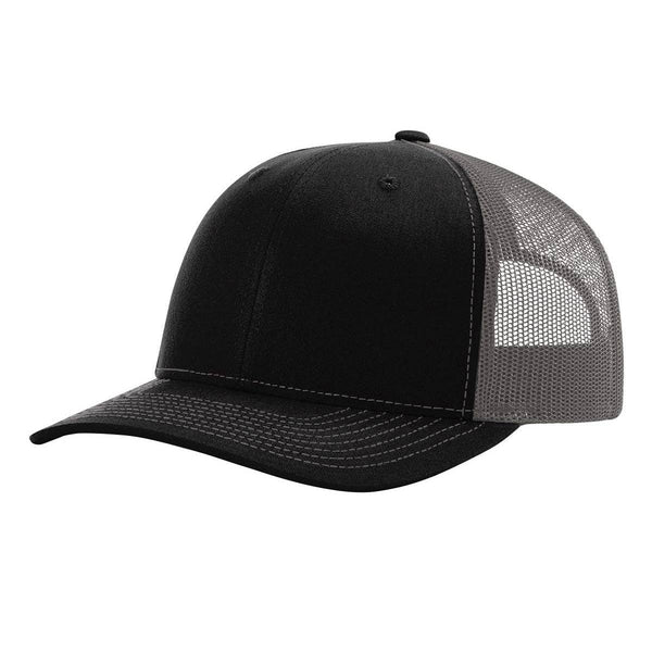Richardson 112 Classic Premium Trucker Hat, Snapback Cap: Biscuit/True Blue