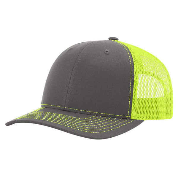Richardson 112 Classic Premium Trucker Hat, Snapback Cap: Biscuit/True Blue