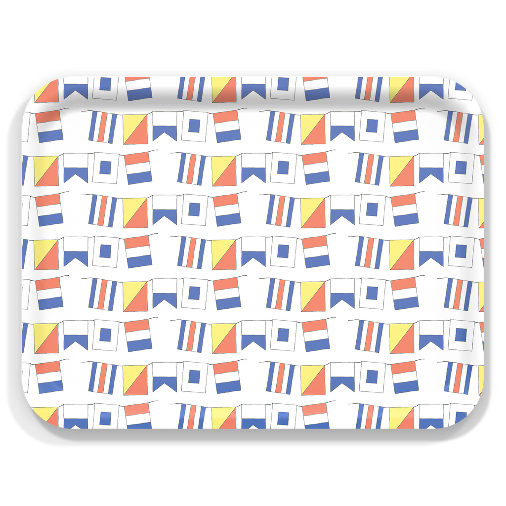 New England Tray Collection by Sara Fitz: Check Red