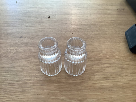 Taper candle holder - glass
