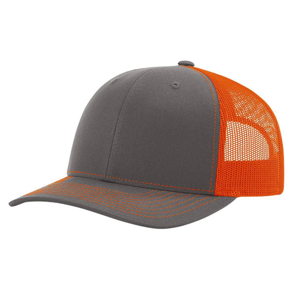Richardson 112 Classic Premium Trucker Hat, Snapback Cap: Biscuit/True Blue