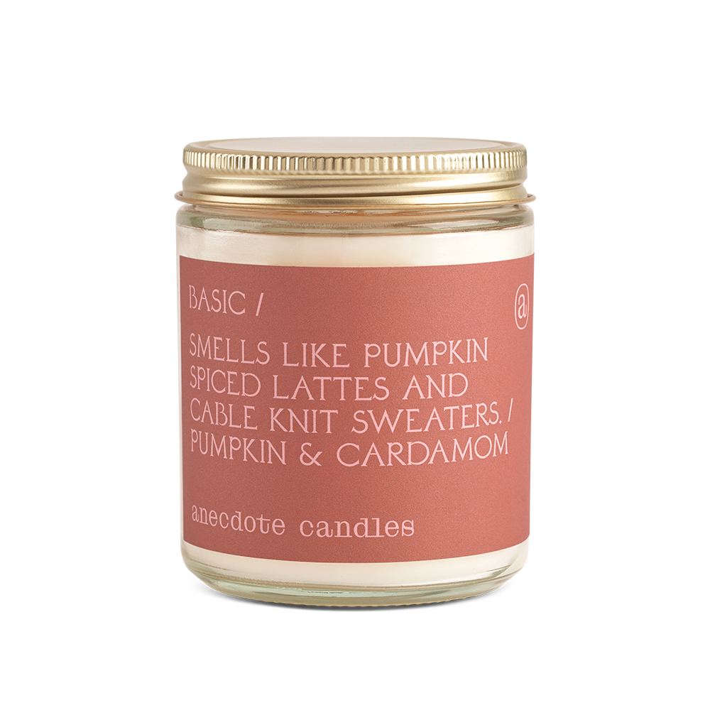 Basic (Pumpkin & Cardamom) Glass Jar Candle
