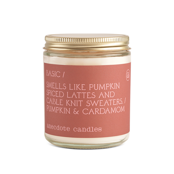 Basic (Pumpkin & Cardamom) Glass Jar Candle