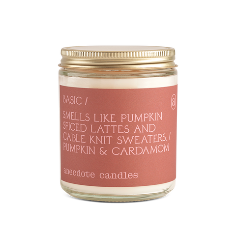 Basic (Pumpkin & Cardamom) Glass Jar Candle