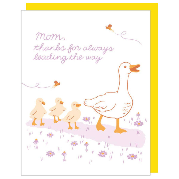 Fluffy Ducklings Mom Card