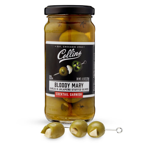 Gourmet Jalapeno & Garlic-Stuffed Cocktail Olives - 4.5 oz