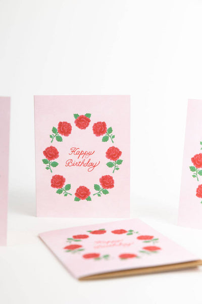 Rose Birthday Card