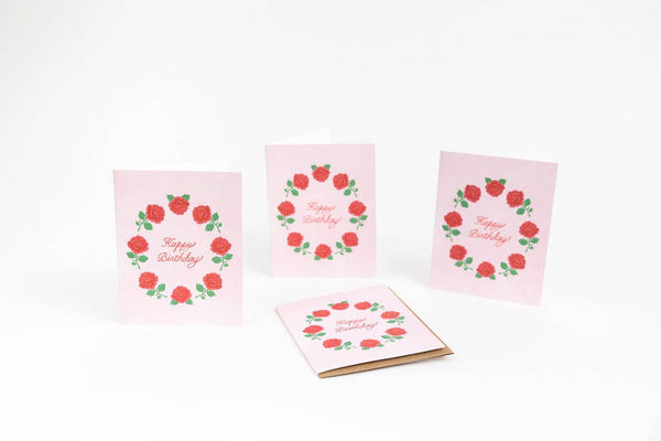 Rose Birthday Card