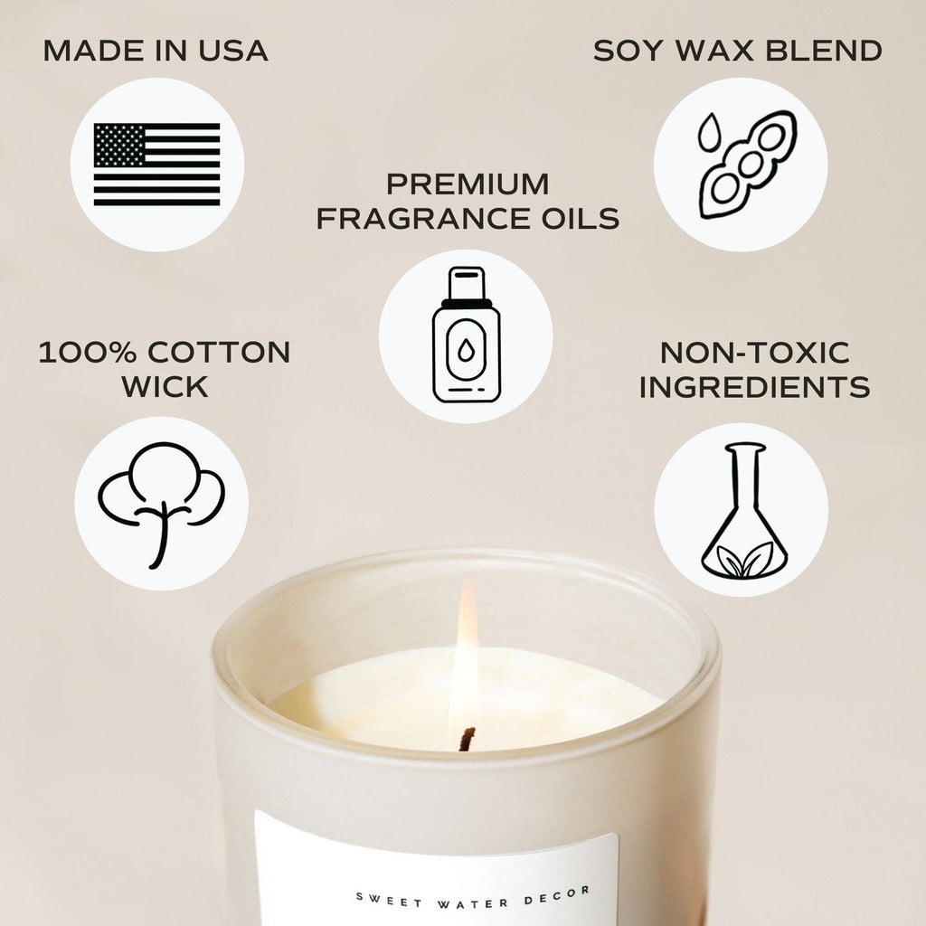 Let It Snow 15 oz Soy Candle, Matte Jar - Home Decor