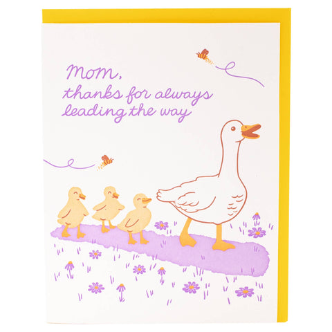 Fluffy Ducklings Mom Card