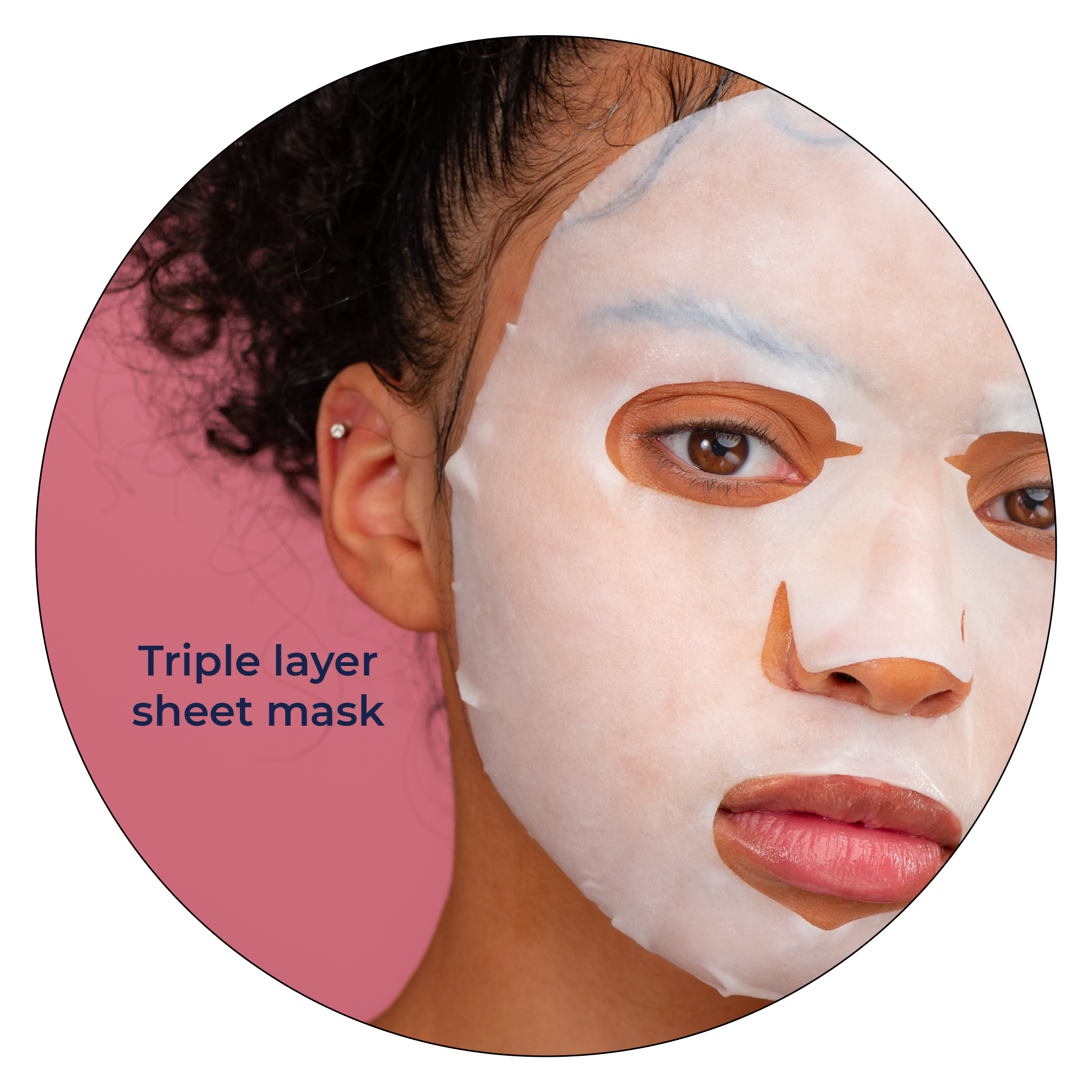 Milk Probiotic Strawberry Face Sheet Mask
