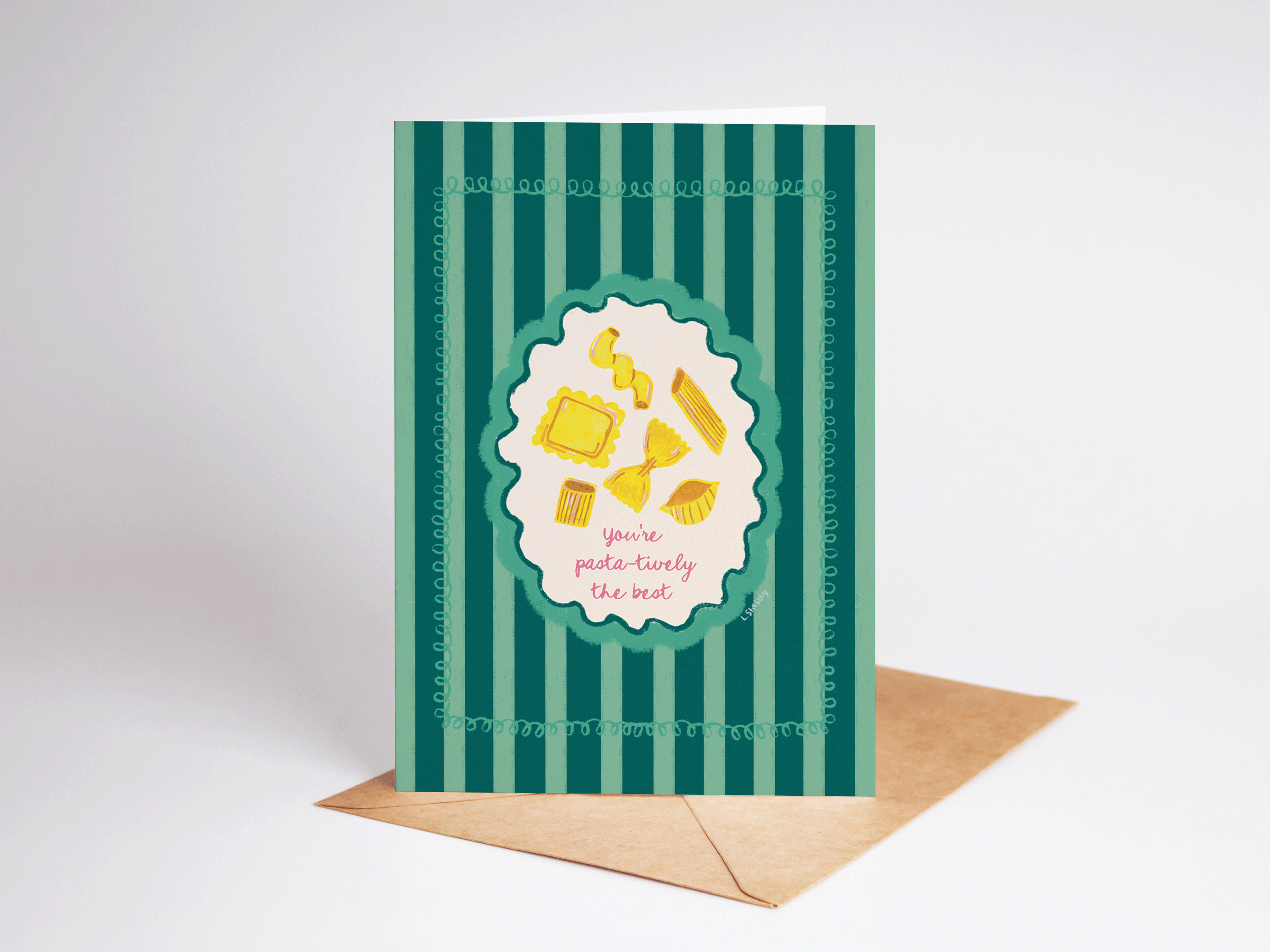Pasta-tively The Best Greeting Card
