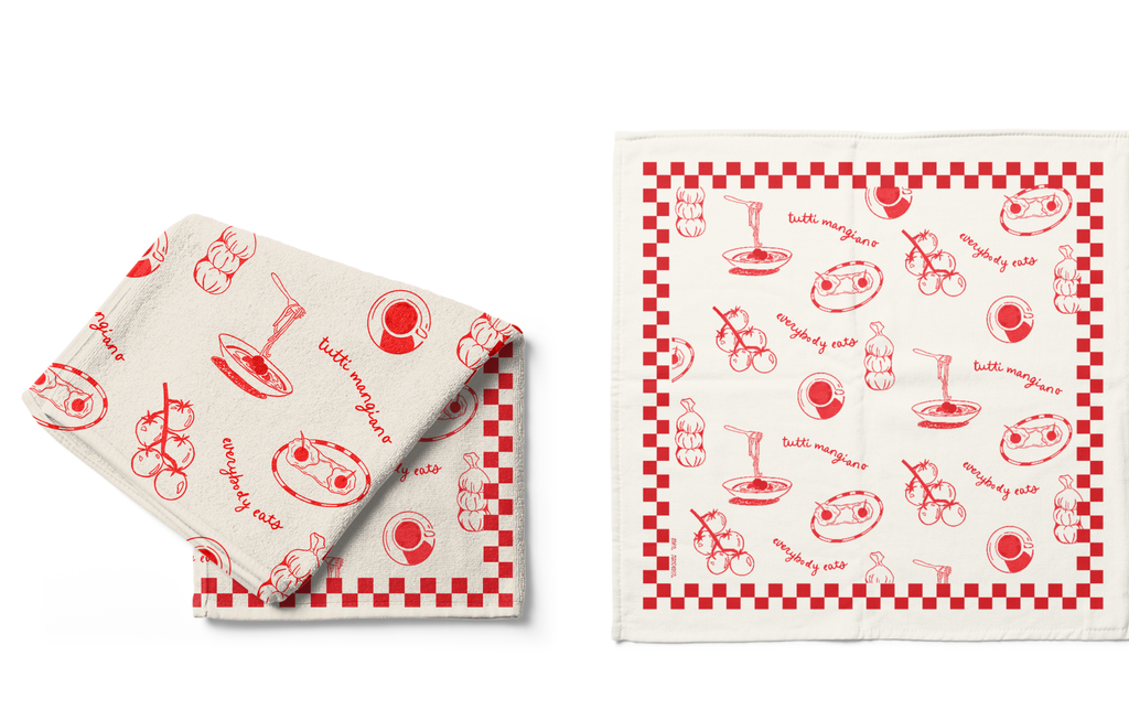 Everybody Eats Tea Towel