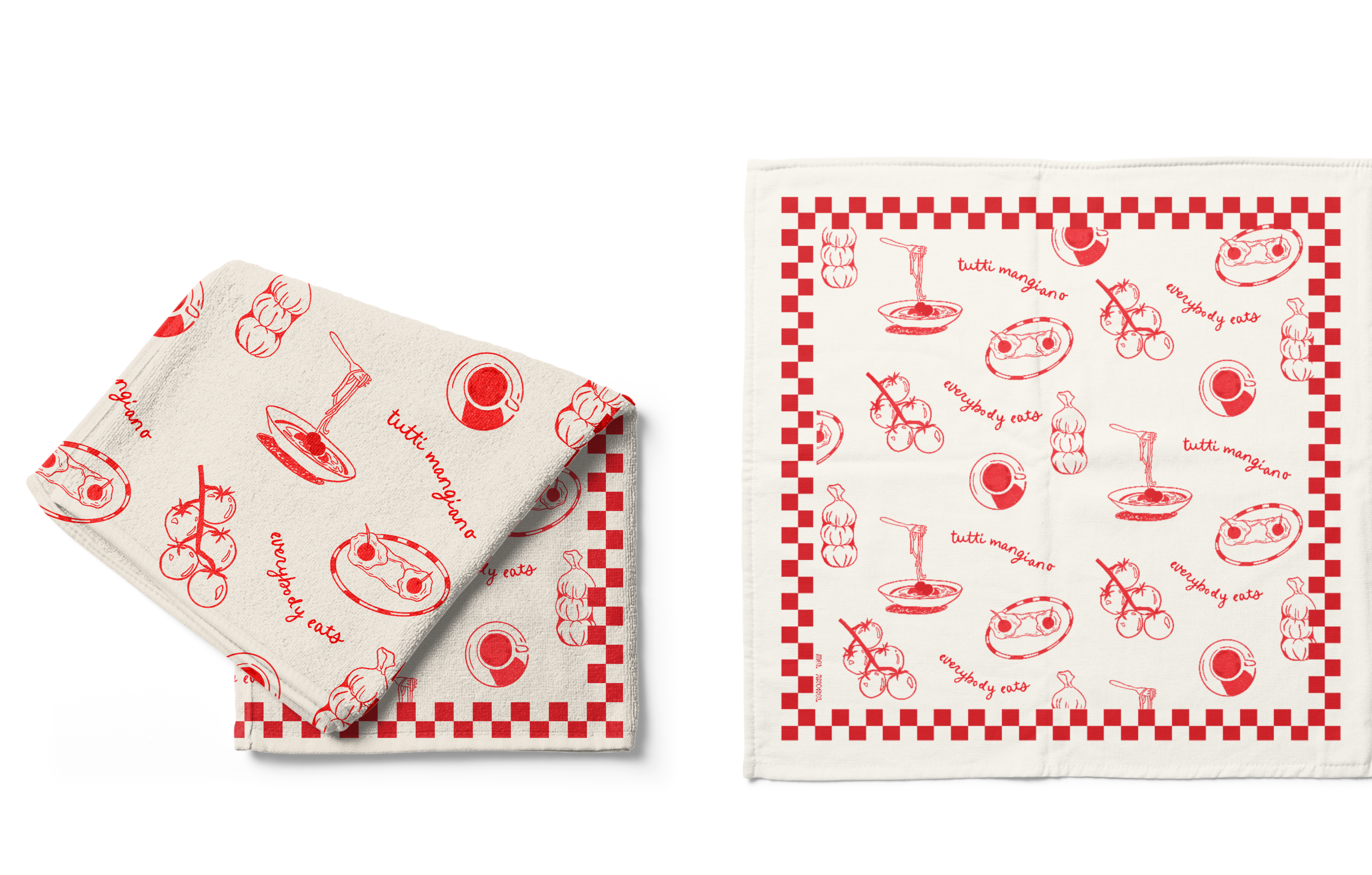Everybody Eats Tea Towel