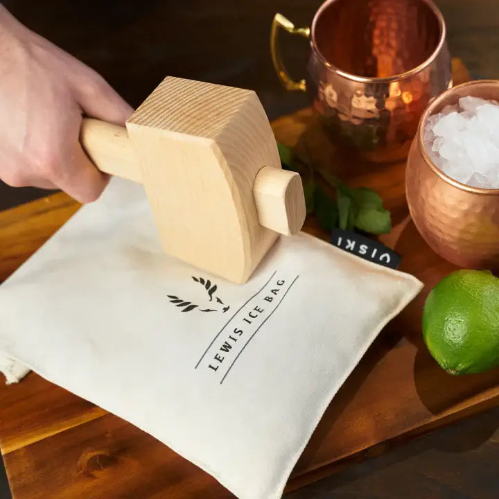 Viski Professional Lewis Ice Bag and Mallet