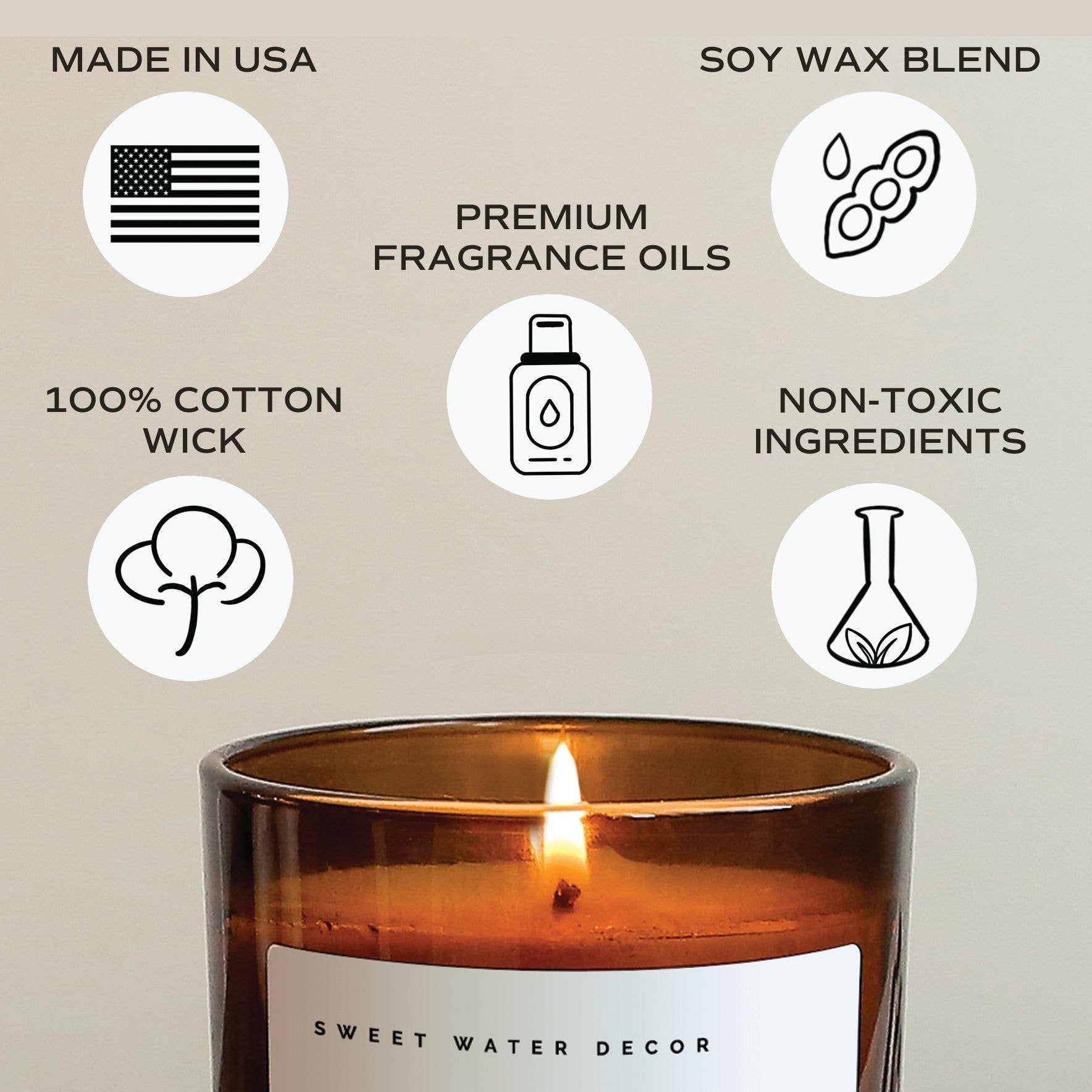 Stress Relief 11 oz Soy Candle - Home Decor & Gifts