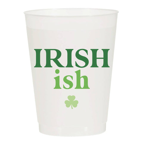 Irish Ish Shamrock Frosted Cups - St Patricks : Pack of 10