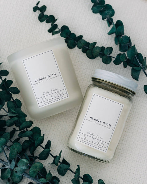 Bubble Bath Candle: SIGNATURE FROSTED 14 OZ.