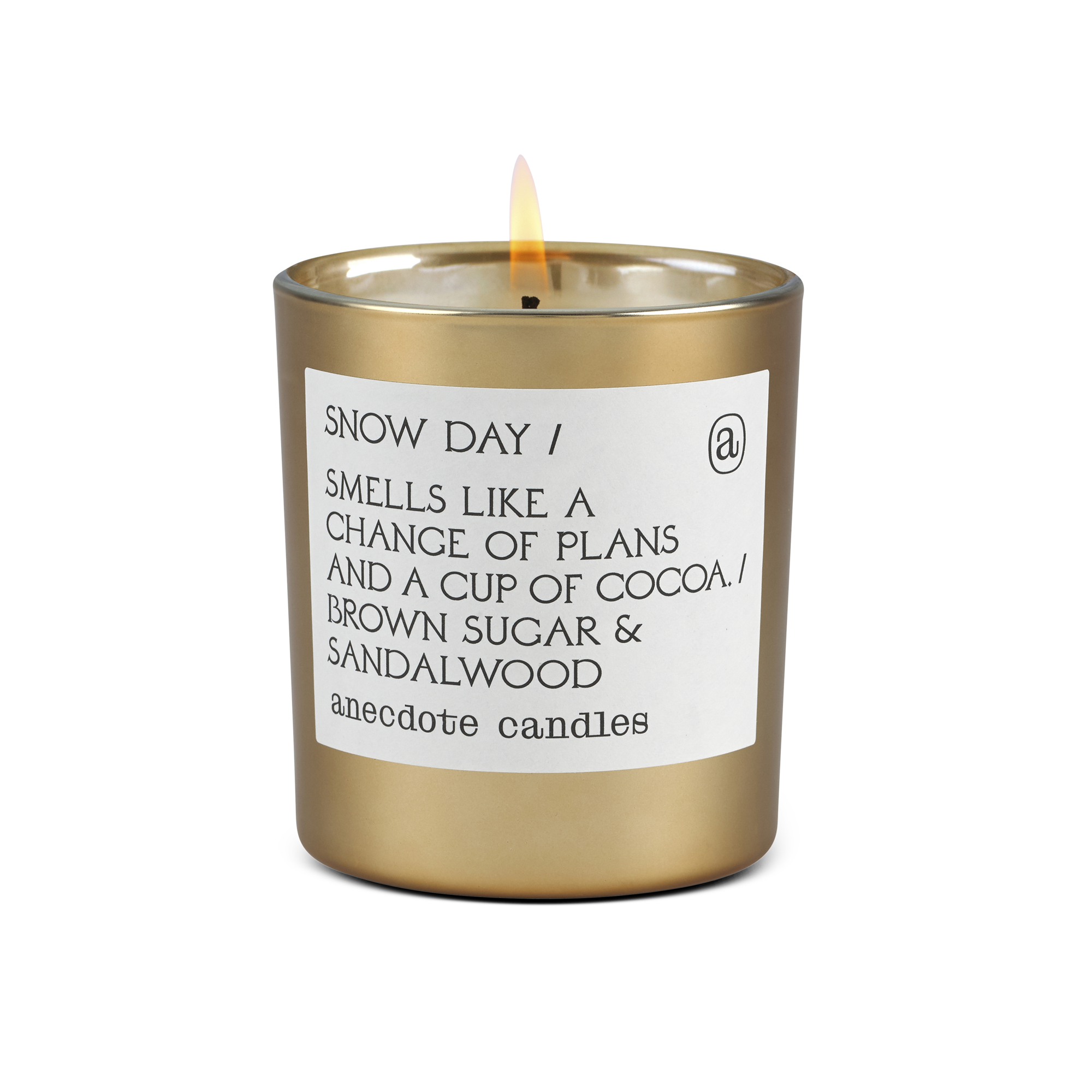 Snow Day (Brown Sugar & Sandalwood) Gold Tumbler Candle