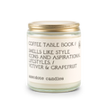 Coffee Table Book (Vetiver & Grapefruit) Candle: 7.8 oz Glass Jar
