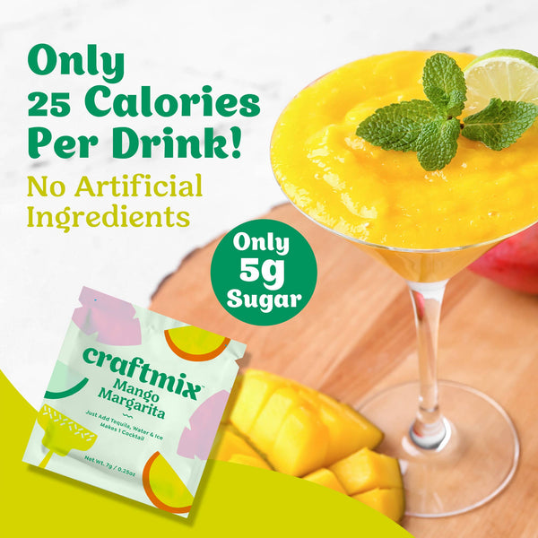 Mango Margarita Cocktail / Mocktail Mixer - single packets