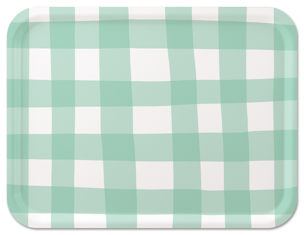 New England Tray Collection by Sara Fitz: Check Red