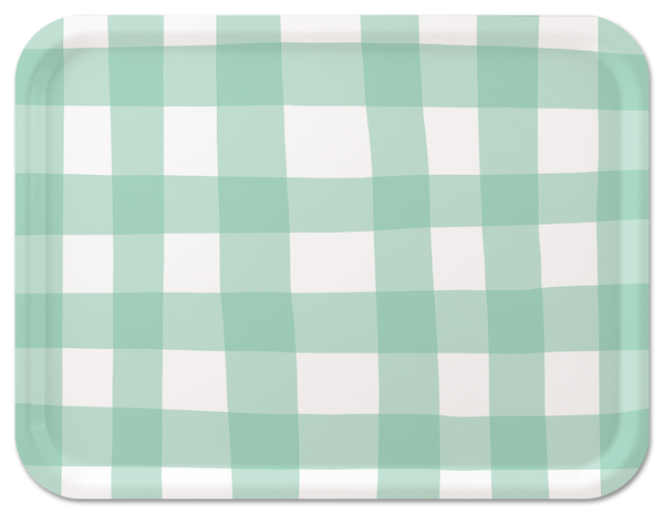 New England Tray Collection by Sara Fitz: Check Red