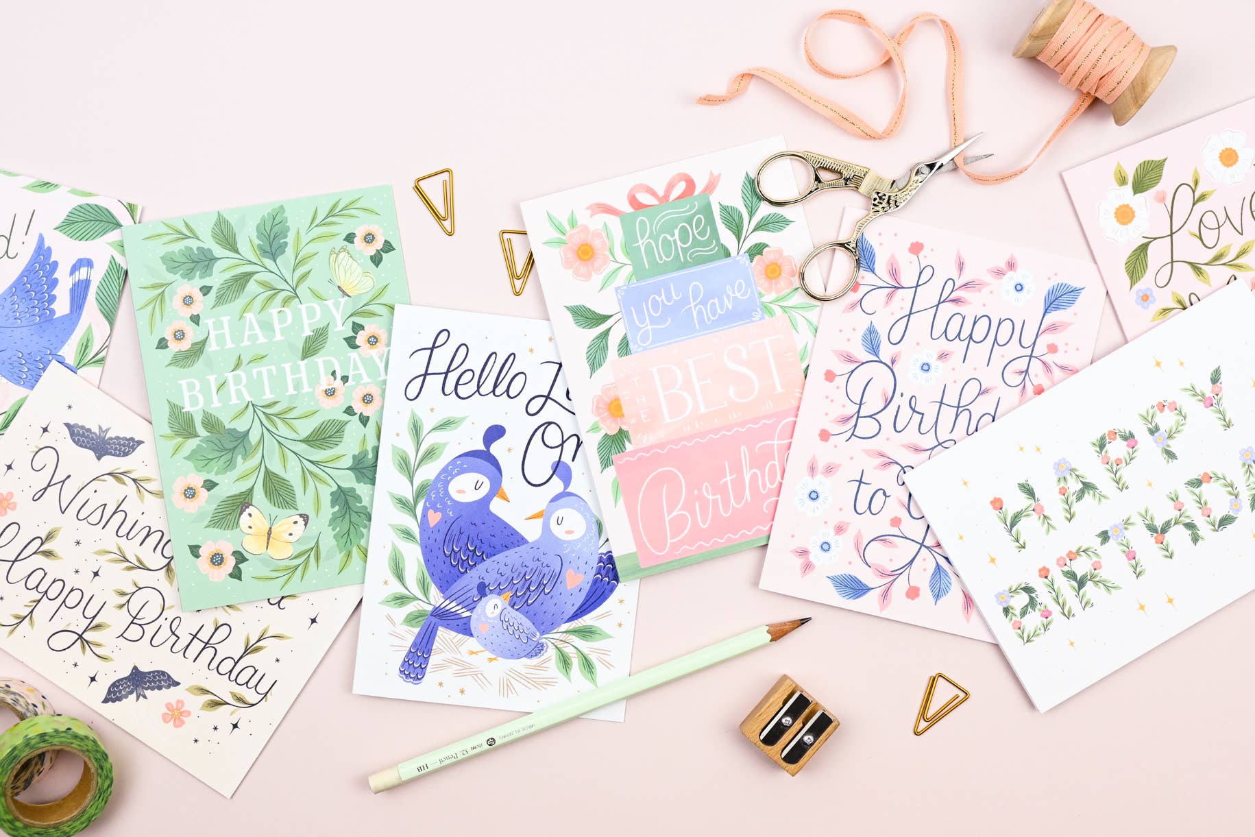 Presents Birthday Card | Female Birthday Card | Pastel