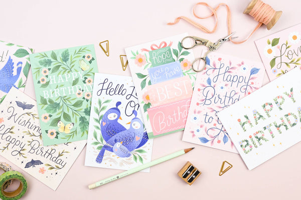 Presents Birthday Card | Female Birthday Card | Pastel