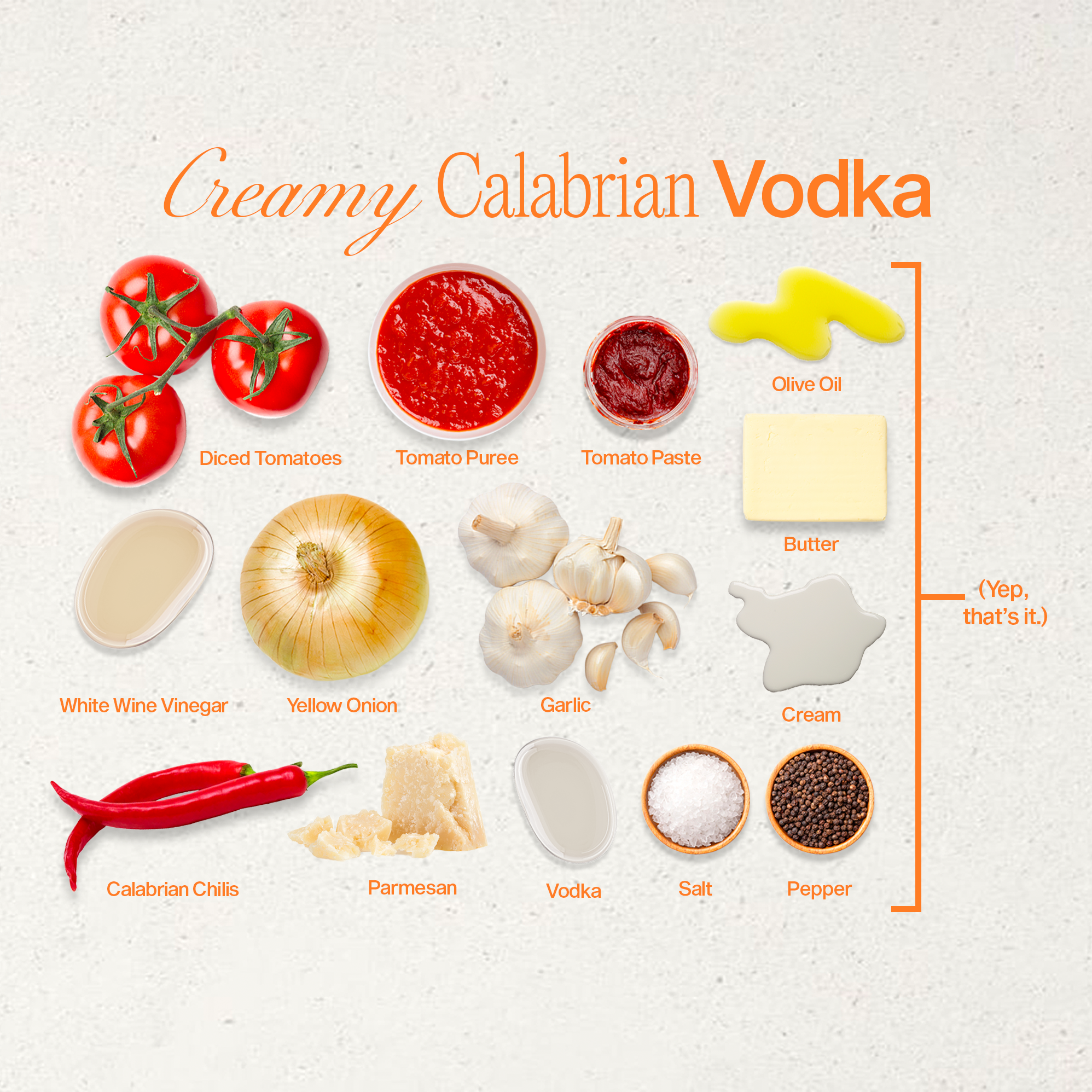 Creamy Calabrian Vodka