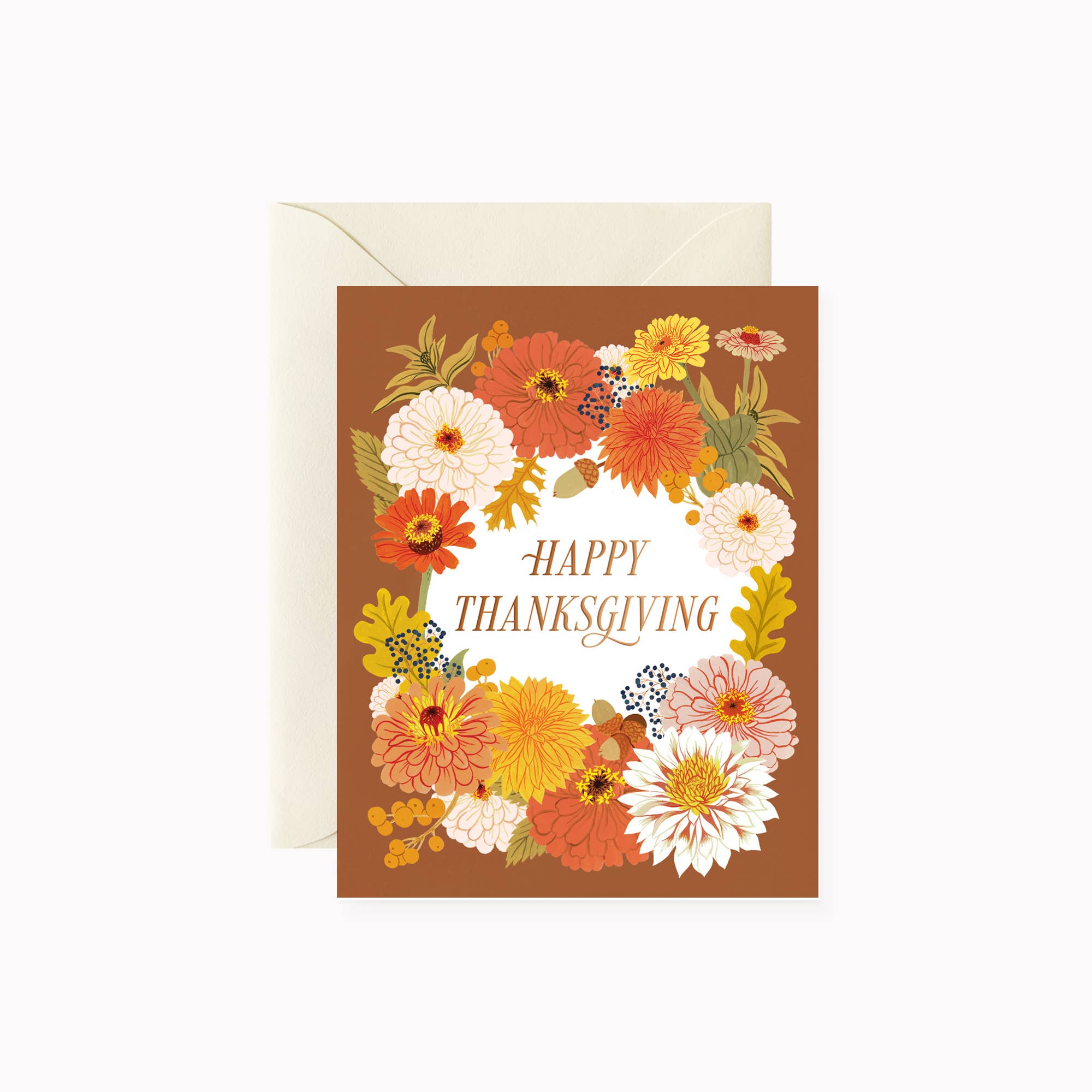 FALL FLORALS THANKSGIVING  | greeting card