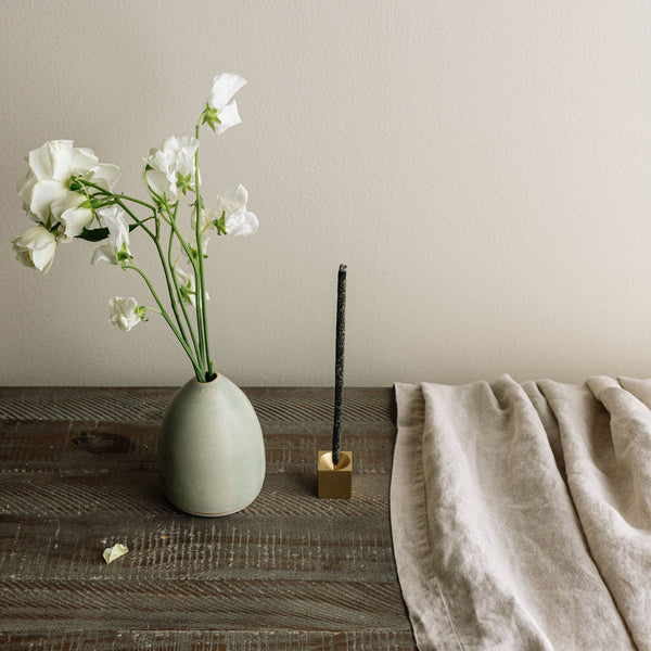 Cedar and Myrrh Cubic Brass Incense Holder