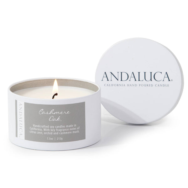 Cashmere Oak 7.5 oz. Tin Candle