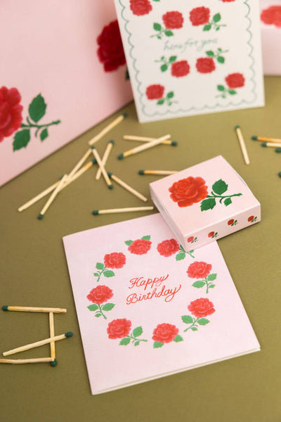 Rose Birthday Card