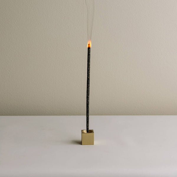 Cedar and Myrrh Cubic Brass Incense Holder