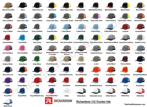 Richardson 112 Classic Premium Trucker Hat, Snapback Cap: Biscuit/True Blue