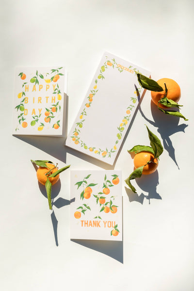 Citrus Birthday Card: Single