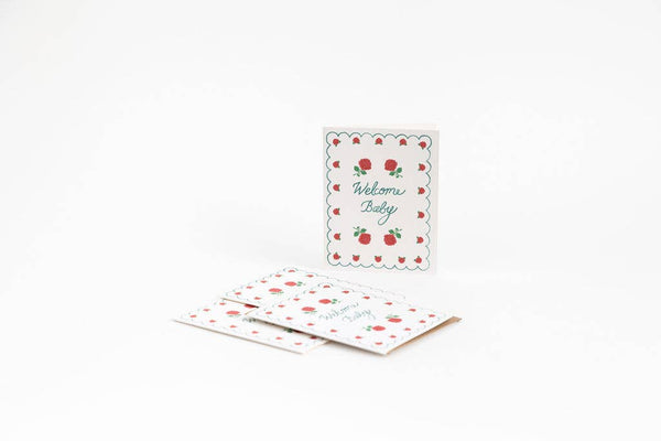 Rose Baby Card