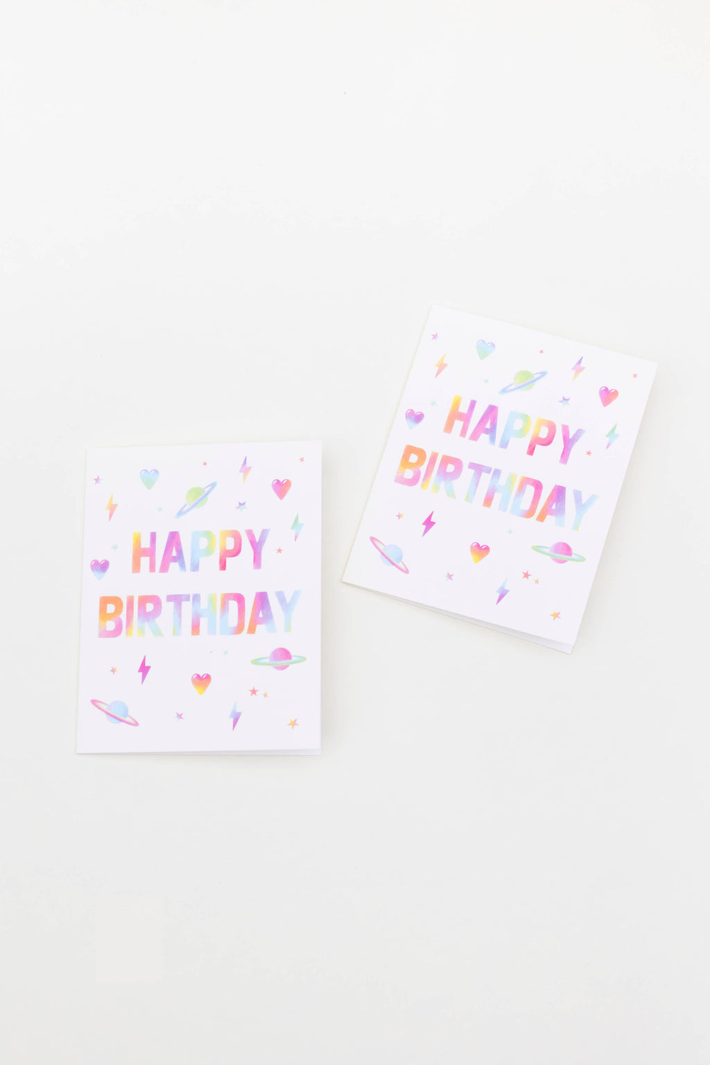 Rainbow Block Birthday Card