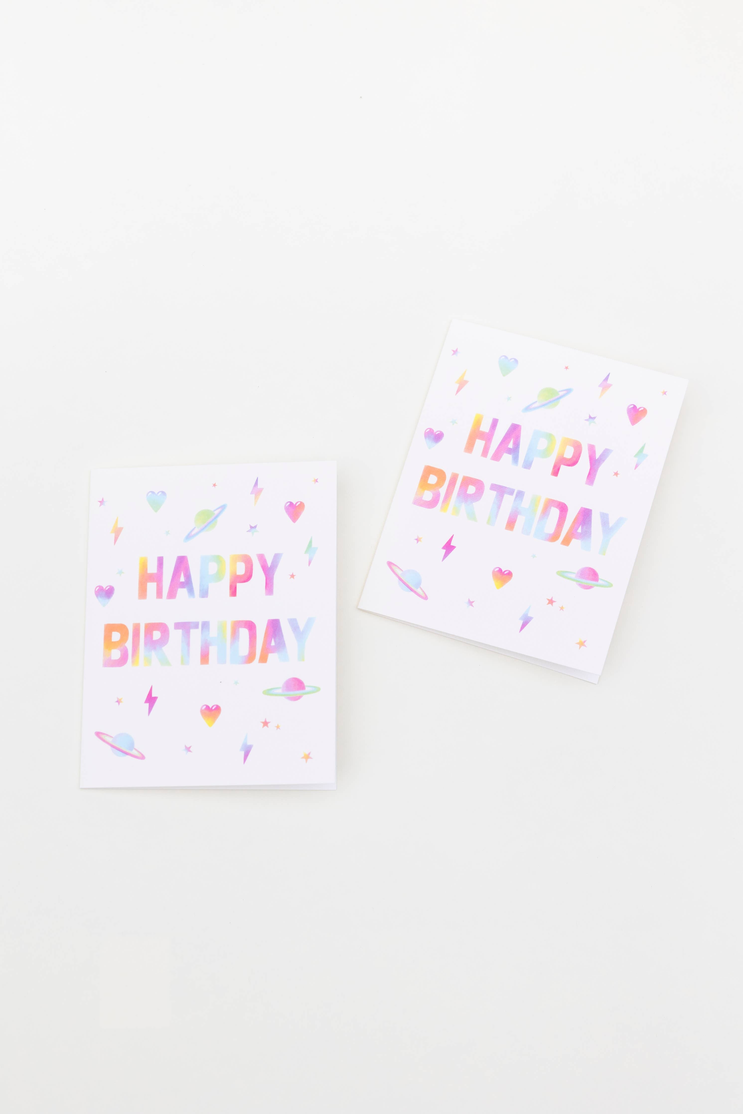 Rainbow Block Birthday Card