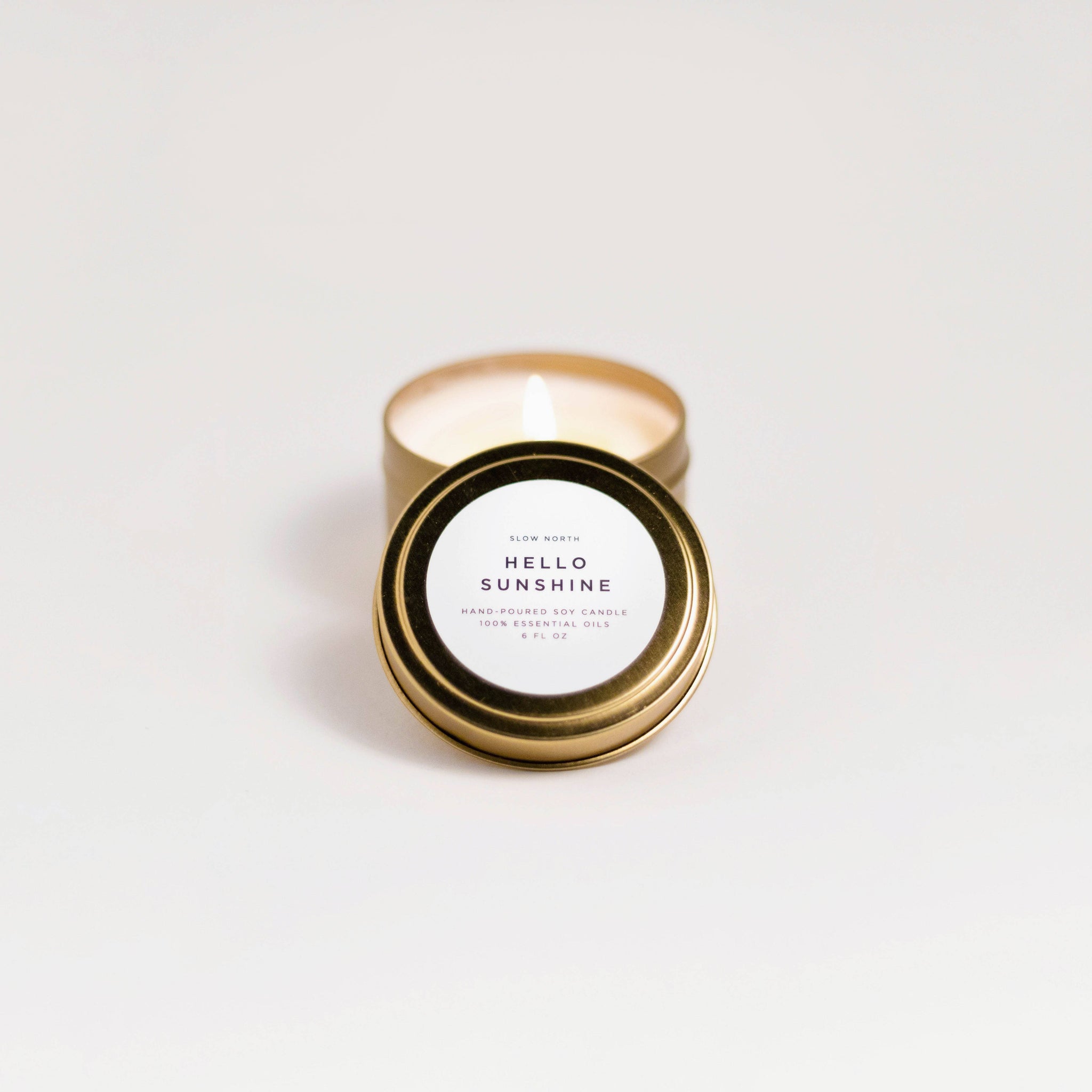 Travel Tin Candle | Hello Sunshine (6 oz): 6 oz