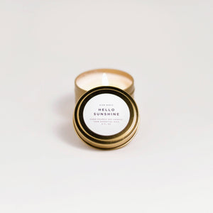 Travel Tin Candle | Hello Sunshine (6 oz): 6 oz